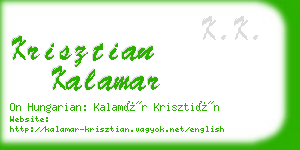 krisztian kalamar business card